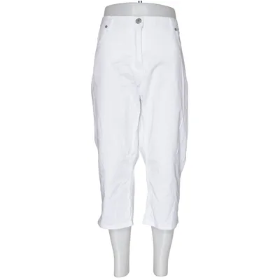 Driekwart broek (Wit) van Million X Katoen, Elastaan