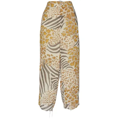 Pantalon patte d'éléphant (Beige, Marron, Multicolore) de Yarell