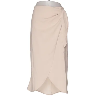 Slå om-nederdel (Beige) fra I Say Polyester