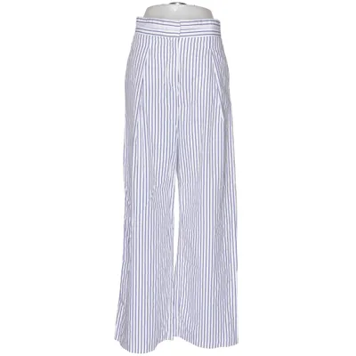 Palazzo pants (Blue, White) from Zara Basic Collection Cotton, Polyester