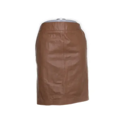 Leather skirt (Brown) from Set Leather, Polyester
