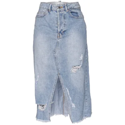 Jupe en jean (Bleu) de &Denim by H&M Coton
