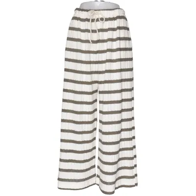 Pantalon patte d'éléphant (Blanc, Vert) de Label of Soul Coton, Polyester