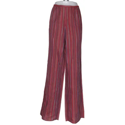 Pants (Red, Multicolored) from Hessnatur Linen