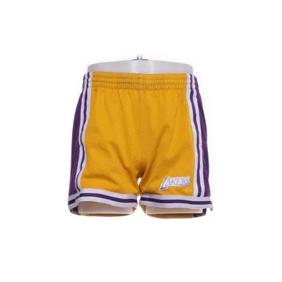 Basketbal shorts (Geel, Lila, Wit) van Hardwood Classics x Mitchell & Ness Polyester