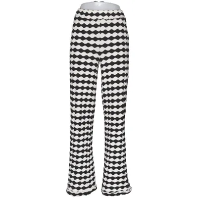 Palazzobukser (Sort, Hvid) fra IVY Beau Bomuld, Elastan, Polyester