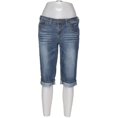 Short (Bleu) de Earl Jean Coton, Élasthane, Polyester