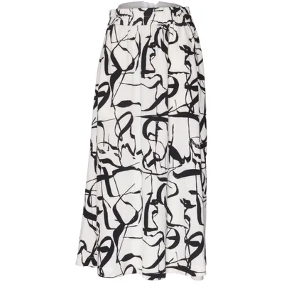 Maxi skirt (White, Black) from Wear Elastane, Recycled polyester