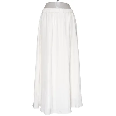 Maxi skirt (White) from Gina Tricot Recycled polyester