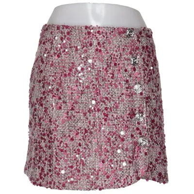 Kjol (Röd, Flerfärgad) från YAS Bomull, Polyester, Ull