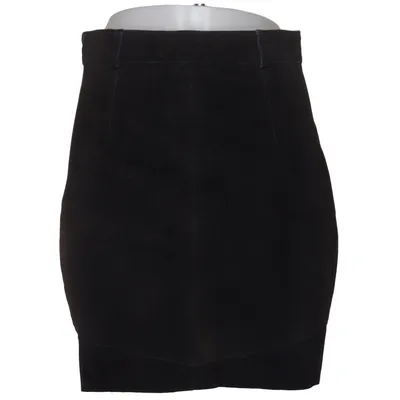 Läderkjol (Svart) från Jennifer Collection Mocka
