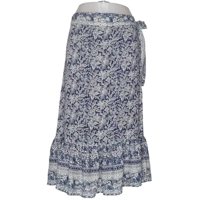 Wrap skirt (Blue, White) from Indiska