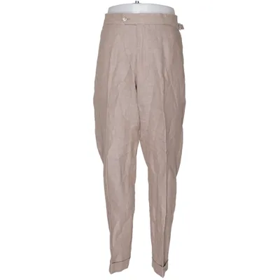 Pantalon de costume (Beige) de John Henric Coton, Lin, Polyester