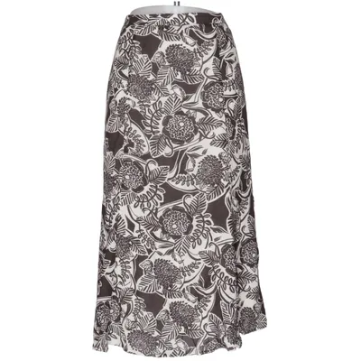 Kjol (Brun, Vit) från Eastex Linne, Polyester, Viskos