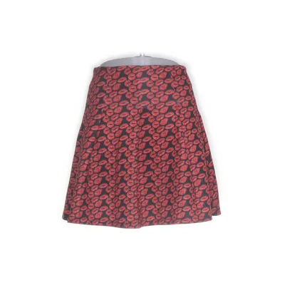 Skirt (Black, Red) from Lofty Manner Elastane, Polyester
