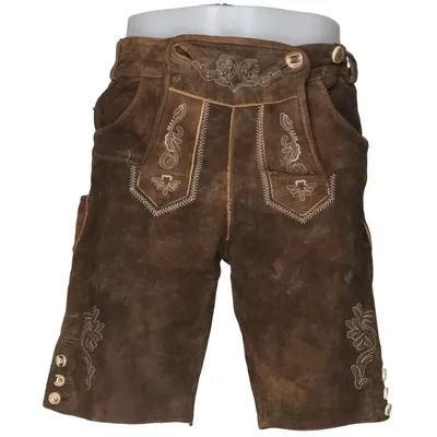 Lederhosen (Braun) von Wild & Wald Leder