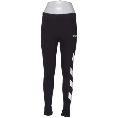 Sportleggings (Zwart, Wit) van Hummel Katoen, Elastaan
