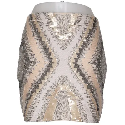 Skirt (Beige, Gold, Black) from MissKoo Elastane, Polyester