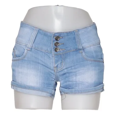 Denim shorts (Blauw) van Just F... Katoen, Elastaan