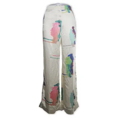 Palazzo broek (Geel, Meerkleurig) van H&M Studio Polyester