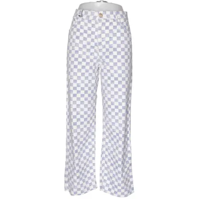 Jeans (Blå, Hvid) fra Monki Bomuld