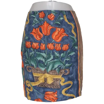 Skirt (Blue, Orange, Green) from Camaïeu Viscose