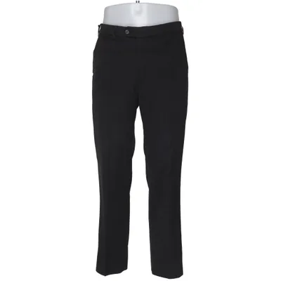 Pantalon de costume (Noir) de Stretch Comfort Élasthane, Polyester, Laine