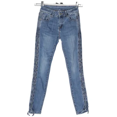 Jeans (C9677) fra Mozzaar Bomuld, Elastan, Polyester, Viscose