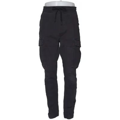 Cargo broek (Grijs) van H&M Man Katoen, Elastaan