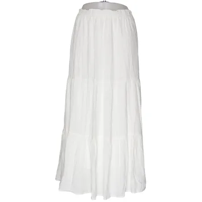 Långkjol (Vit) från Colin's Polyester, Viskos