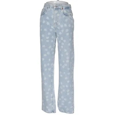 Jeans (Blå, Hvid) fra Never Denim Bomuld