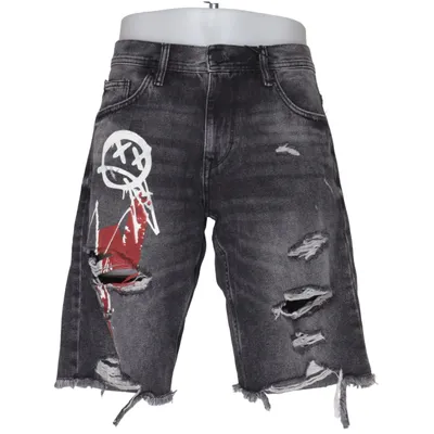 Jeansshorts (Grå, Flerfarvet) fra FSBN