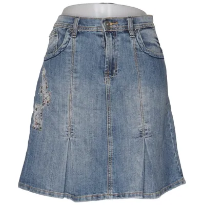Denim skirt (Blue) from IDPDT Cotton, Elastane, Polyester