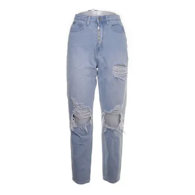 Spijkerbroek (Blauw) van Missguided Petite Katoen, Polyester
