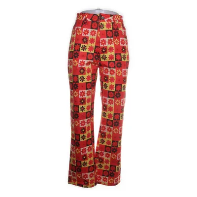 Pants (Red, Multicolored) from Kollyy Polyester