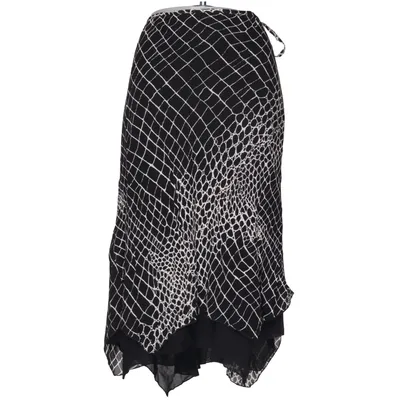 Jupe (Noir, Blanc) de Cecilia Classics Polyester, Viscose