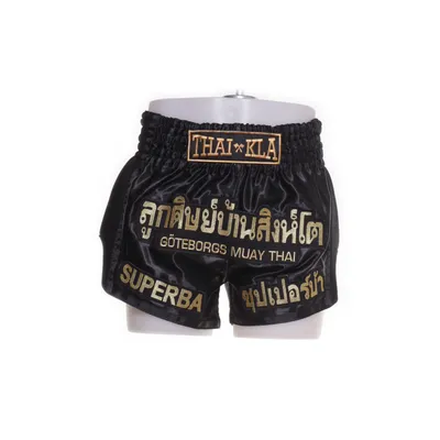 Kampsportsbyxor (Svart, Guldfärgad) från Thaikla