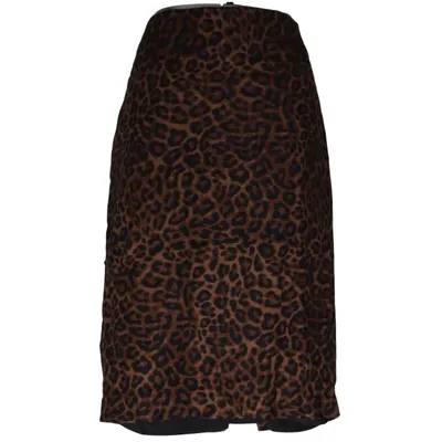 Skirt (Brown, Black, Multicolored) from Lord & Taylor Cotton, Elastane, Polyester
