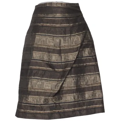 Rok (Bruin, Beige) van Oliver Grant Acetaat, Polyester