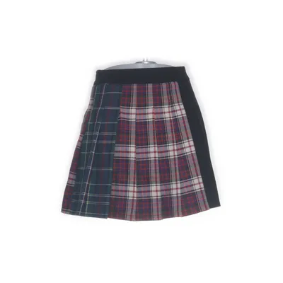 Kjol (Röd, Flerfärgad) från Bershka Elastan, Polyester
