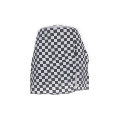 Skirt (Black, White) from Stradivarius