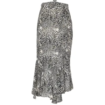 Maxi skirt (Black, White, Yellow) from Artistic