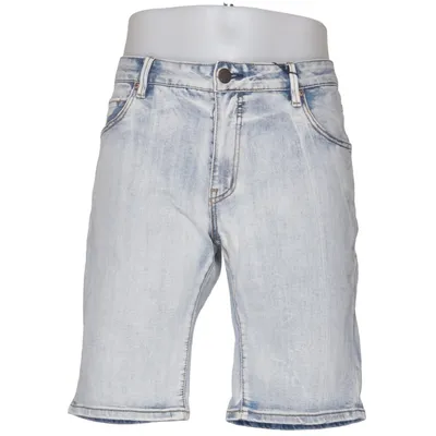 Short en jean (Bleu) de Shine Original Coton, Élasthane, Polyester