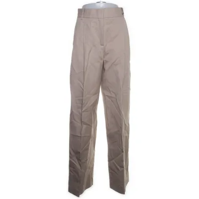 Kostuumbroek (Beige) van Victoria Beckham x Mango Katoen, Linnen