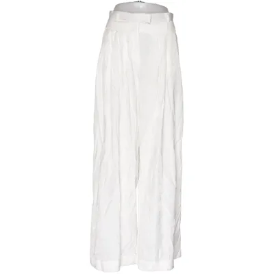 Palazzo pants (White) from KappAhl Polyester, Viscose