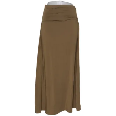 Maxi skirt (Green) from Green Cotton Elastane, Lyocell