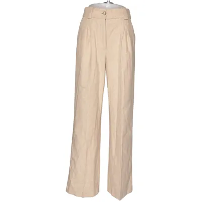 Jakkesætsbukser (Beige) fra Sézane Viscose, Uld