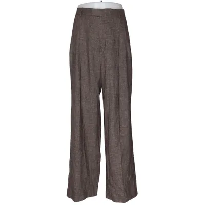 Kostymbyxor (Brun) från H&M ATELIER Viskos, Linne, Ull, Elastan, Bomull