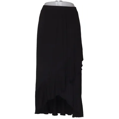 Maxi skirt (Black) from Emilia Elastane, Viscose