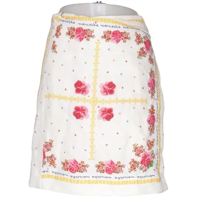Skirt (White, Multicolored) from Maruschka Linen, Viscose